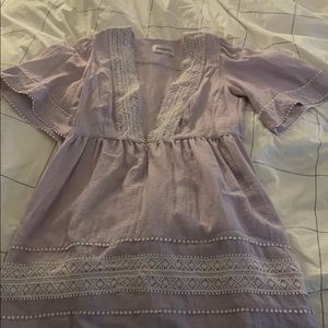 Sabina Musayev lavender linen dress